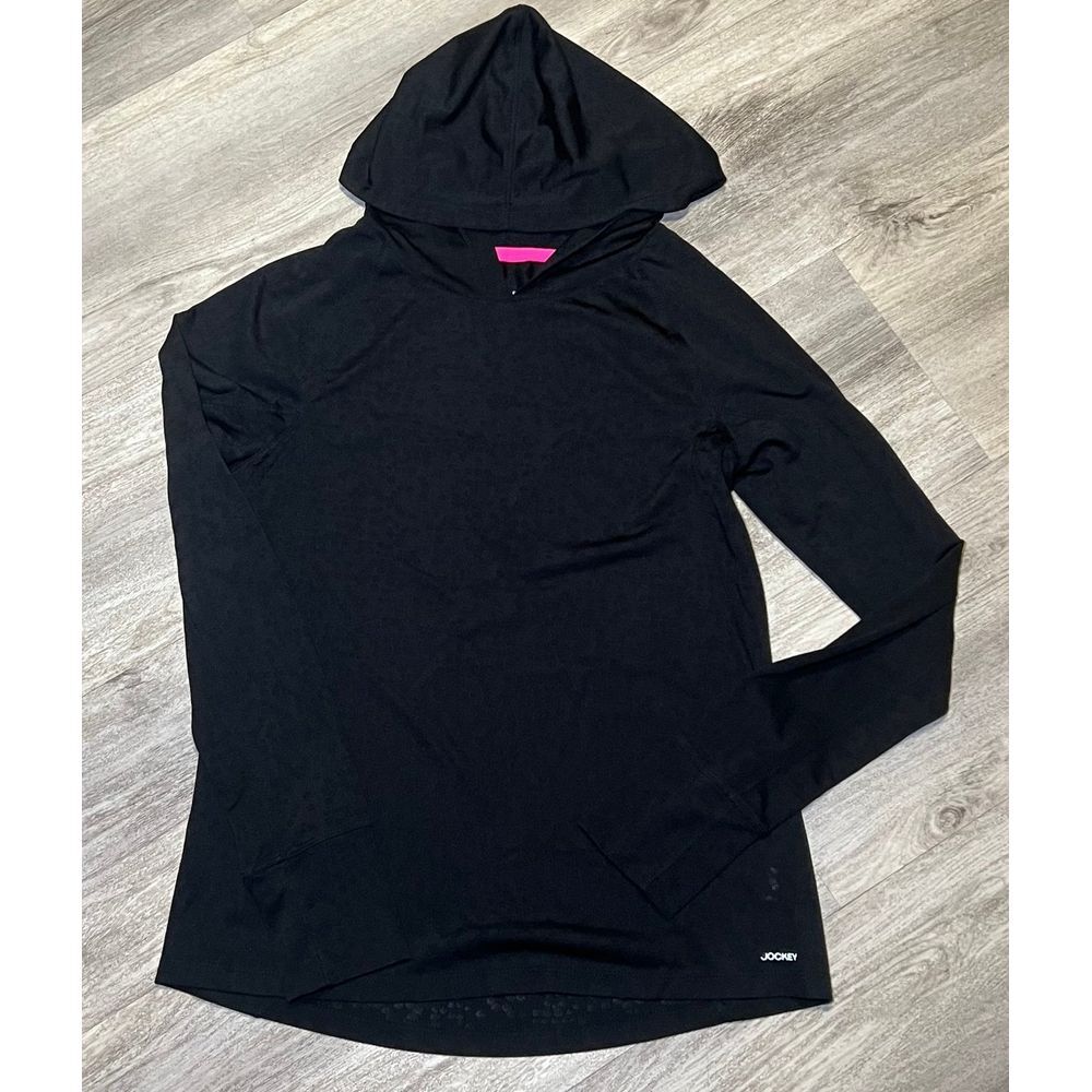 Jockey stretch athletic pull over lightweight hoodie size medium